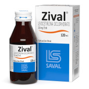 Zival Levocetirizina 2,5 mg/5mL Solución Oral 120 mL