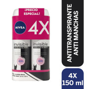 Pack 4 Antitranspirantes Black&White Clear 48Hrs 150 mL