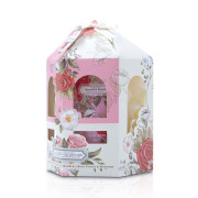 Romantic Crema Baño + Shower Gel + Body Locion + Esponja