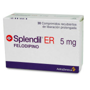 Splendil ER Felodipino 5 mg 30 Comprimidos