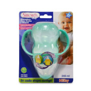 Mamadera Boca Ancha 2 Etapas Antigoteo-Anticólico 240 mL