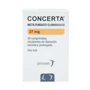 Concerta Metilfenidato 27 mg 30 Comprimidos