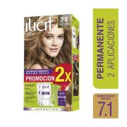 Color 7.1 Rubio Mediano Ceniza Tintura de 60 gr. Color Rubio Ceniza