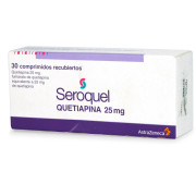Seroquel Quetiapina 25 mg 30 Comprimidos Recubierto
