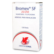 Bromex Sf Salmeterol 25 mcg / DS Inhalador Bucal 120 Dosis