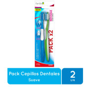 Cepillo Dental Adulto Suave x2