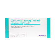 Ovidrel Coriogonadotropina 250 mcg / 0,5 mL Solucion Inyectable Precargado 1 Cartucho + Aguja