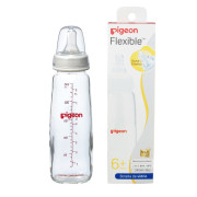 Mamadera Flexible Botella de Vidrio 240 mL