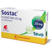 Sostac Fluoxetina 20 mg 30 Comprimidos