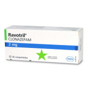 Ravotril Clonazepam 2 mg 30 Comprimidos