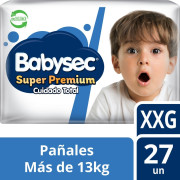 Babysec Super Premium Pañales Desechables Talla XXG 27 Unidades