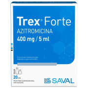 Trex Forte Azitromicina 400 mg / 5 mL Suspensión 20 mL