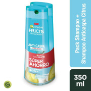 Pack Shampoo Fortificante Citrus-Detox Anti Caspa Cabello Graso 350 mL