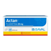 Actan (B) Fluoxetina 20mg 60 Cápsulas