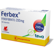 Ferbex Fenofibrato 200 mg 30 Cápsulas