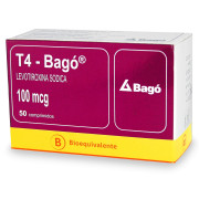 T4 100 Levotiroxina 100 mcg 50 Comprimidos Ranurados