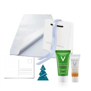 Kit Piel Grasa Regalo(Capital Solei F50 Matificante 3 en 1 3mL+Normaderm Gel Purificante 15mL+Bolsa)