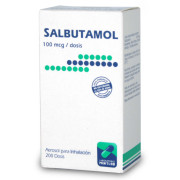 Salbutamol LF 100 mcg / Dosis Inhalador Bucal 200 Dosis