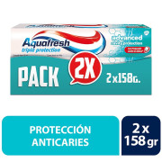 Aquafresh Pack Crema Dental Advanced Triple Protección Con Flúor 158 grs x2