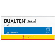 Dualten Carvedilol 12,5 mg 30 Comprimidos