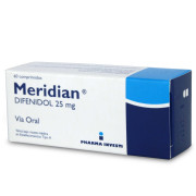 Meridian Difenidol Clorhidrato 25 mg 60 Comprimidos