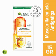 Ampolla Mascarilla En Tela Antifatiga con Extracto de Piña