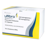 Ultibro Breezhaler Indacaterol 110 mcg Glicopirronio 50 mcg 30 Cápsulas Inhalada