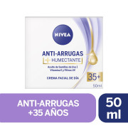 Crema Facial Antiarrugas + Humectante 50  mL