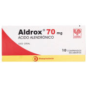 Aldrox Ácido Alendrónico 70 mg 10 Comprimidos Recubiertos