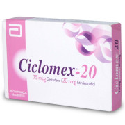 Ciclomex-20 Gestodeno 75 mcg Etinilestradiol 20 mcg  21 Comprimidos Recubiertos