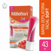 Millefiori Soft Barra Depilatoria Facial Goji y Aloe Vera Piel Sensible 43 grs
