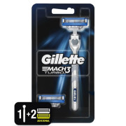 Mach3 Turbo 1 Máquina Para Afeitar Recargable + 2 Cartuchos 1 Kit