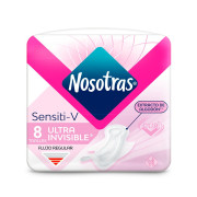Sensiti-V Toalla Ultra Invisible Tela Suave 8 Unidades