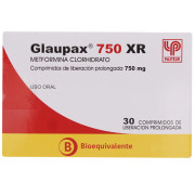 Glaupax XR Metformina 750mg 30 Comprimidos