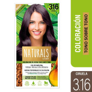 Naturals Coloración En Crema Tono Sobre Tono 3.16 Ciruela