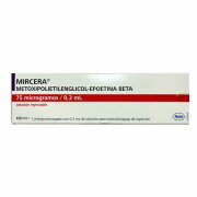 Mircera Epoetina Beta 75 mcg / 0,3 mL 1 Jeringa Prellenada