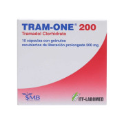 Tram-One Tramadol Clorhidrato 200 mg 10 Cápsulas