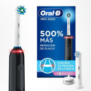 Oral-B Cepillo Eléctrico Pro 2000 Remoción de Placa + Cabezal