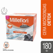 Millefiori Cera Depilatoria Para Microondas Detox Carbón y Coco  x 180 g
