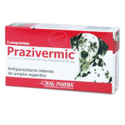 Prazivermic Levamisol Clorhidrato 80 mg 2 Comprimidos