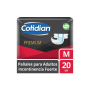 Pañal Adulto Premium Incontinencia Fuerte Talla M 20 Unidades