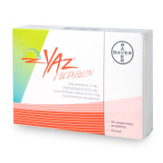 Yaz Metafolin Drospirenona 3 mg Etinilestradiol 0,02 mg  28 Comprimidos Recubierto
