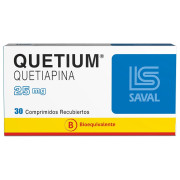 Quetium (B) Quetiapina 25mg 30 Comprimidos Recubiertos