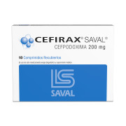 Cefirax Cefpodoxima 200 mg 10 Comprimidos Recubierto