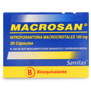 Macrosan Nitrofurantoina 100 mg 30 Cápsulas