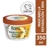 Garnier Hair Food Coco Mascarilla de Reparación 1 Minuto 350 mL