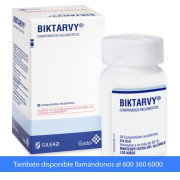 Biktarvy Bictegravir / Emtricitabina / Tenofovir 30 Comprimidos Recubiertos - Biktarvy - Precio desde $355.431