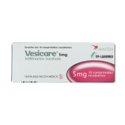 Vesicare Solifenacina Succinato 5mg 10 Comprimidos Recubiertos