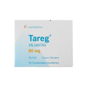 Tareg (R) Valsartán 80mg 56 Comprimidos Recubiertos