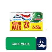 Aquafresh Pack Sabor Menta 158x2